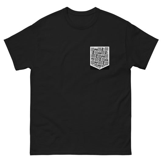 Mock pocket JP Checkerboard unisex tee